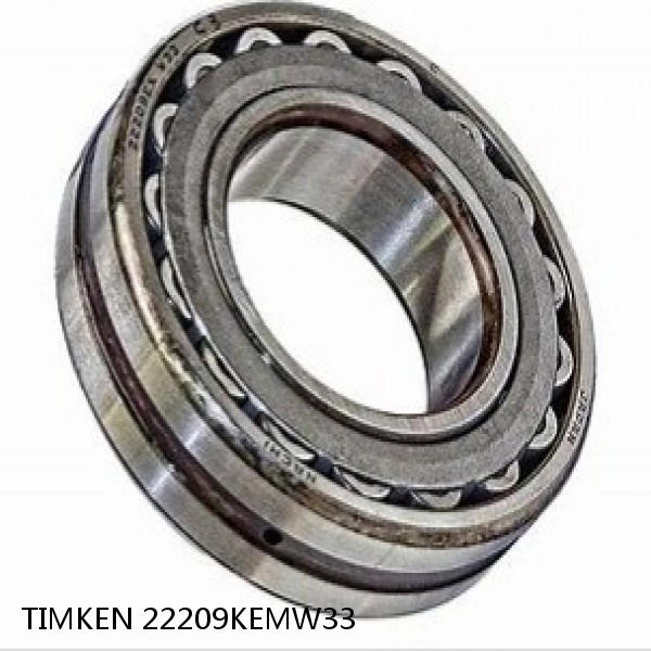 22209KEMW33 TIMKEN Spherical Roller Bearings Steel Cage