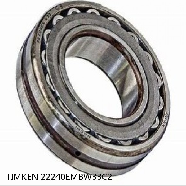 22240EMBW33C2 TIMKEN Spherical Roller Bearings Steel Cage