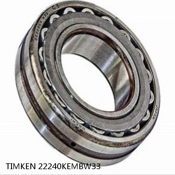 22240KEMBW33 TIMKEN Spherical Roller Bearings Steel Cage